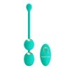 PRETTY LOVE - LECHIES  Dream chaser 5, Green, Wireless remote control 12 vibration functions Memory function